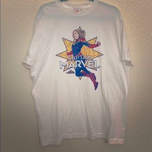 Marvel Captain Marvel Vintage Star T-shirt Size XL